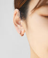 Half Satina Clutch Earrings