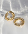 Half Satina Clutch Earrings