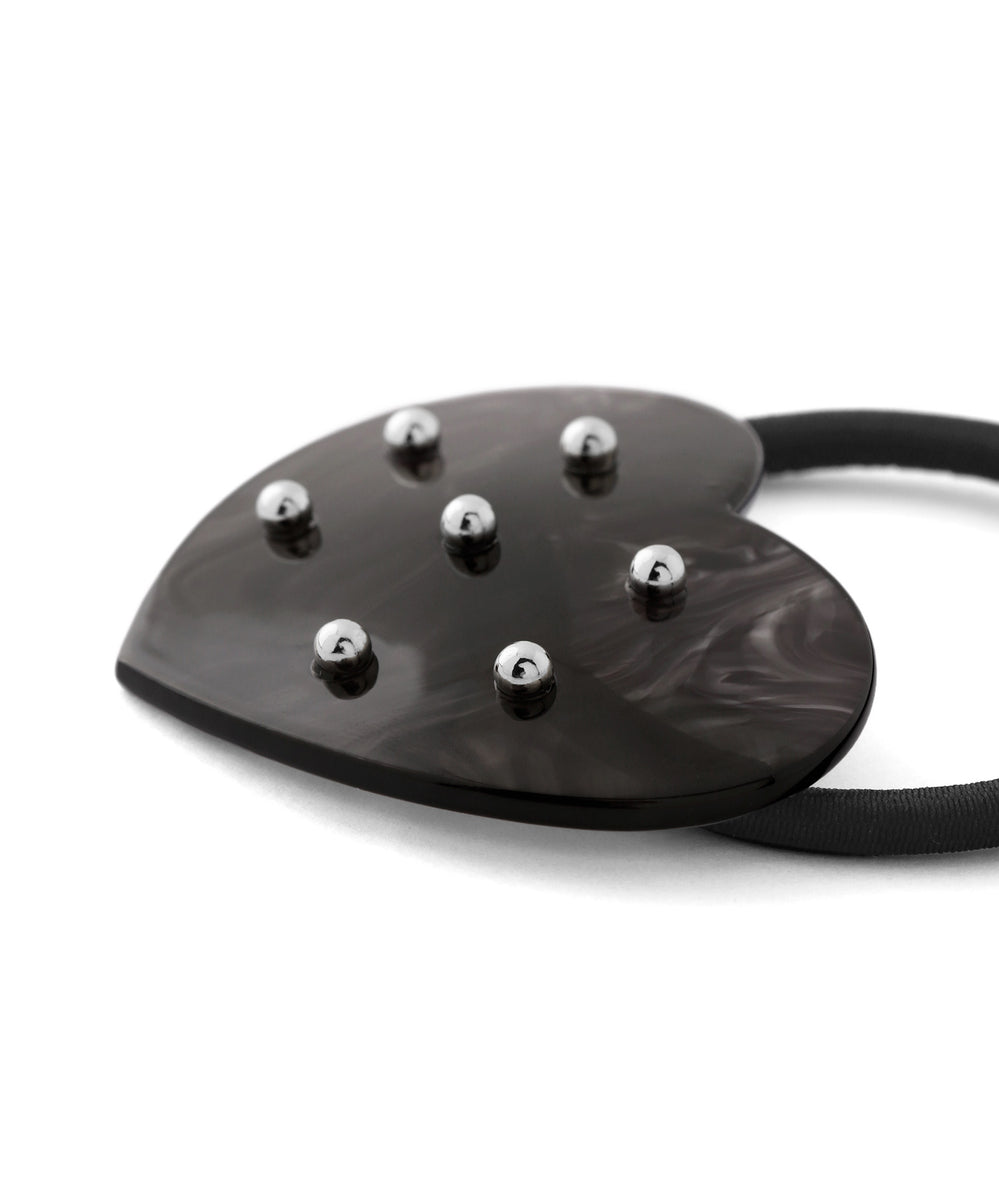 ヘアゴム♡♡ ANEMONE】スタッズハートプレートヘアゴム｜アネモネ・シエナロゼ