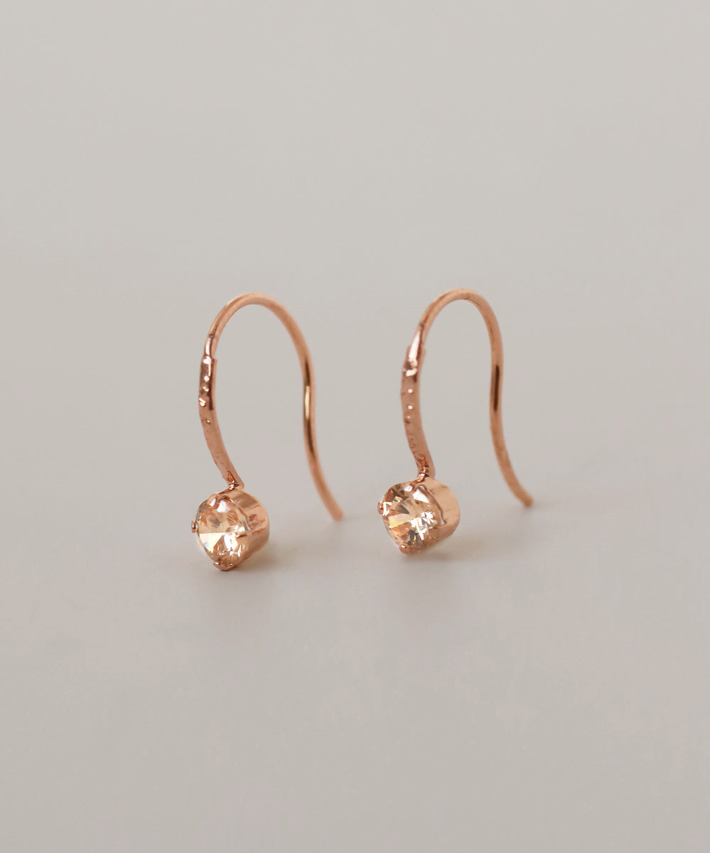 ピアス　No.5733 mimi33】ビジューフックピアス[Sheerchic]｜アネモネ・シエナロゼ