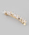 Clear x Metal Sphere Barrette