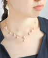 Swing pearl double necklace