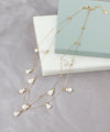 Swing pearl double necklace