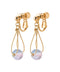 Clear Color Sphere Drop Earrings