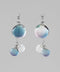 Clear Color Sphere Earrings
