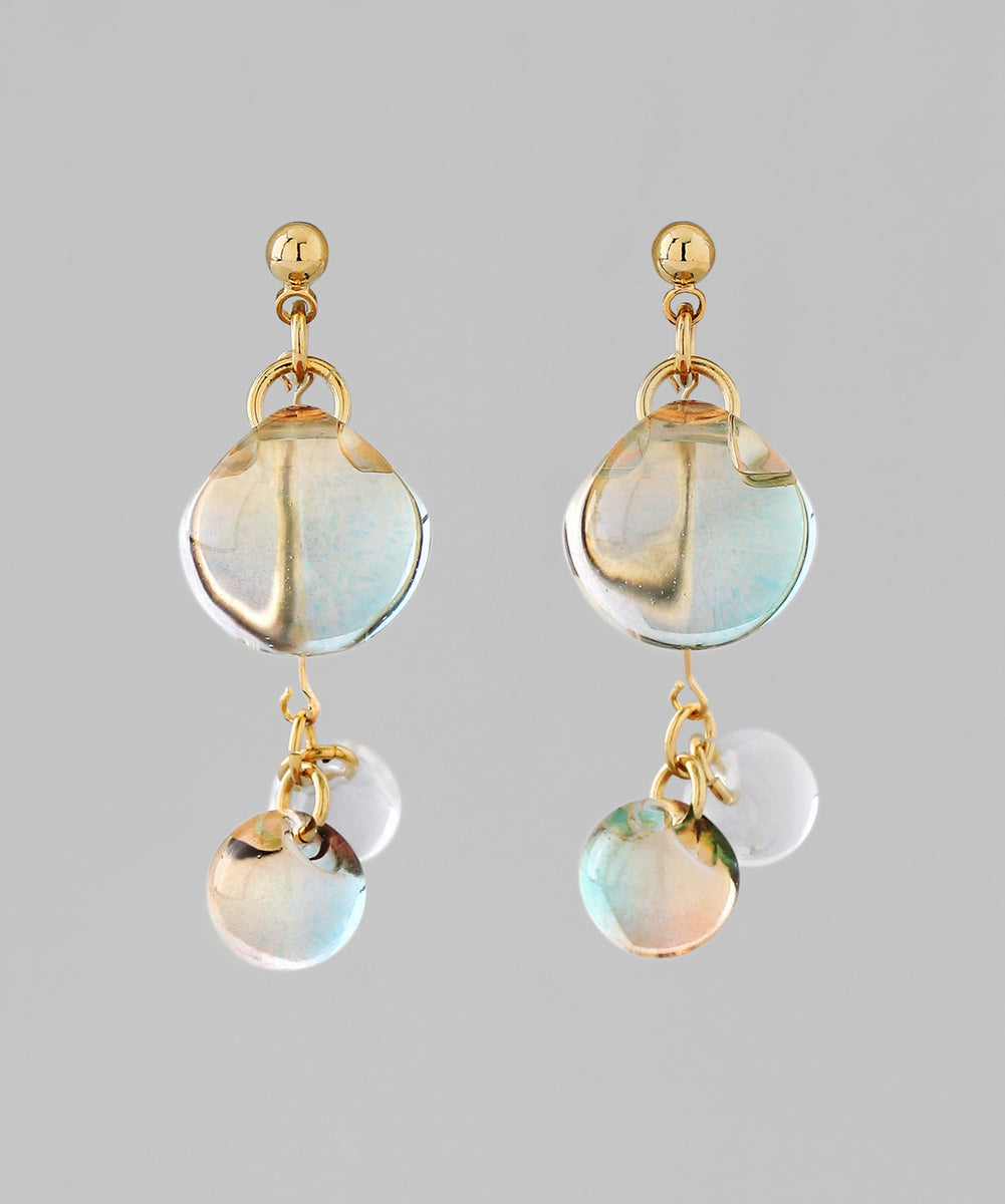 ANEMONE】クリアカラースフィアピアス｜アネモネ・シエナロゼ