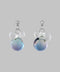 Clear Color Sphere Earrings