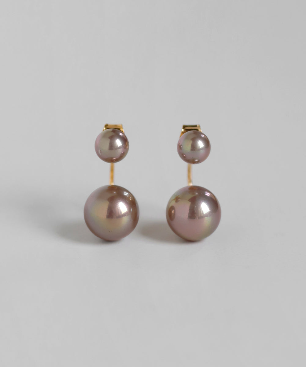 mimi33】パール2WAYバックキャッチピアス[Sheerchic]｜アネモネ