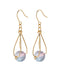 Clear Color Sphere Drop Hook Earrings