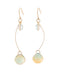 Clear Color Sphere Hook Earrings