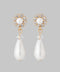 ビジューフラワー×パールピアス