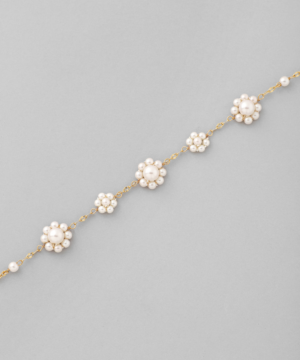 ANEMONE】パールフラワーブレスレット｜アネモネ・シエナロゼ