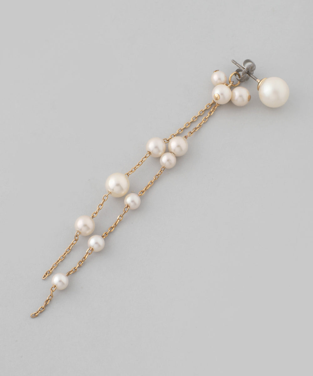 ANEMONE】パール×チェーンバックキャッチピアス｜SANPO ONLINE