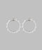 Clear Bead Circle Earrings