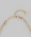 Pearl and bijou double necklace