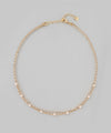 Pearl and bijou double necklace
