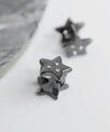 スター×ビジューフープピアス
