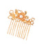 Pearl x Metal Flower Comb