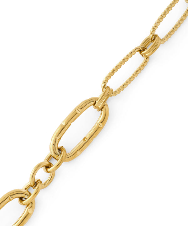 【ステンレス】オーバルチェーンマンテルブレスレット