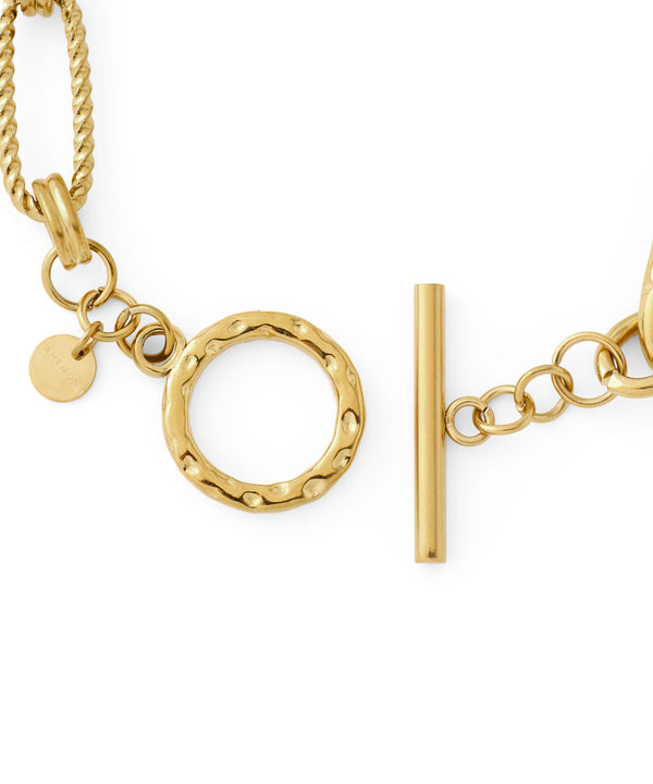 【ステンレス】オーバルチェーンマンテルブレスレット