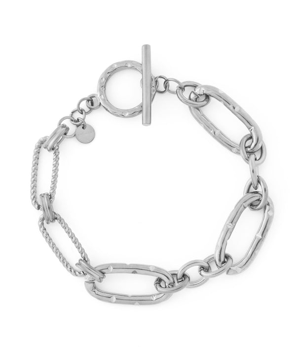 【ステンレス】オーバルチェーンマンテルブレスレット