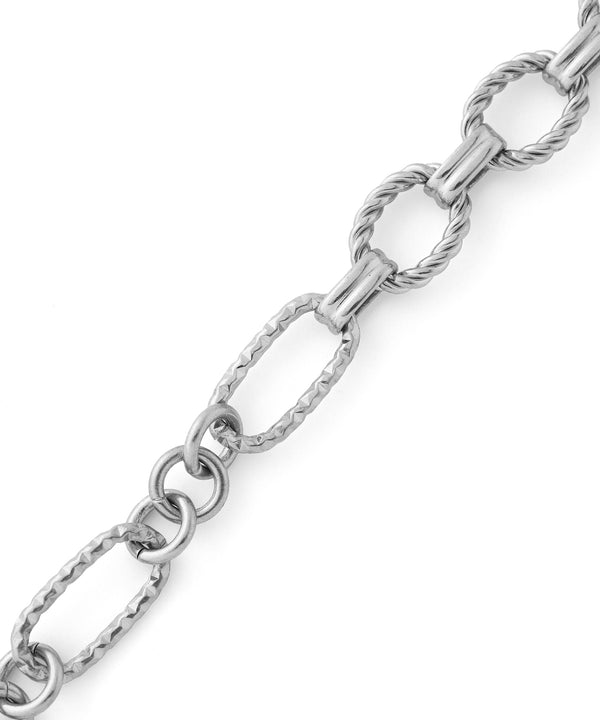 【ステンレス】コンビチェーンマンテルブレスレット