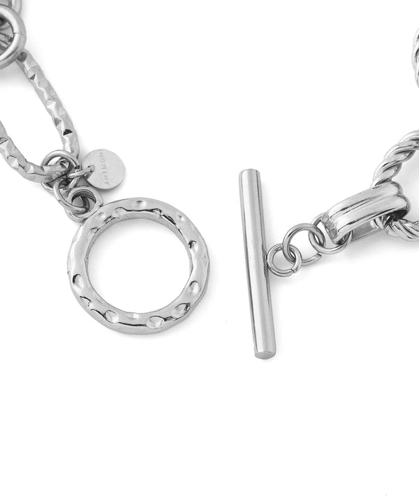 【ステンレス】コンビチェーンマンテルブレスレット