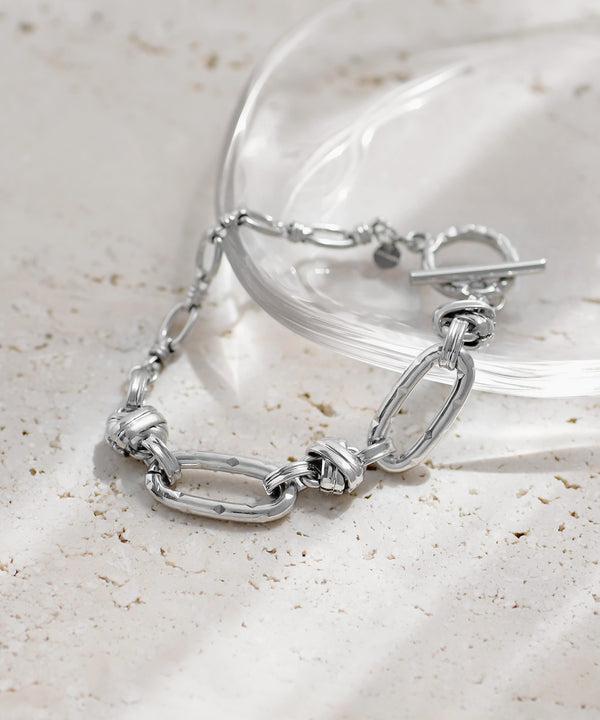 【ステンレス】コンビチェーンマンテルブレスレット