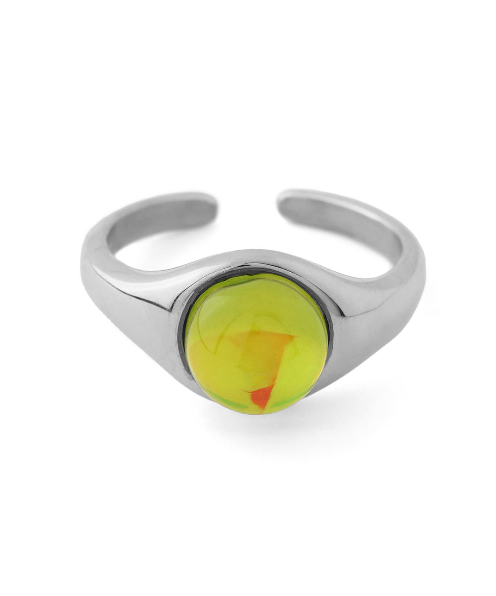 ANEMONE】【ステンレス】クリアストーンリング｜アネモネ・シエナロゼ