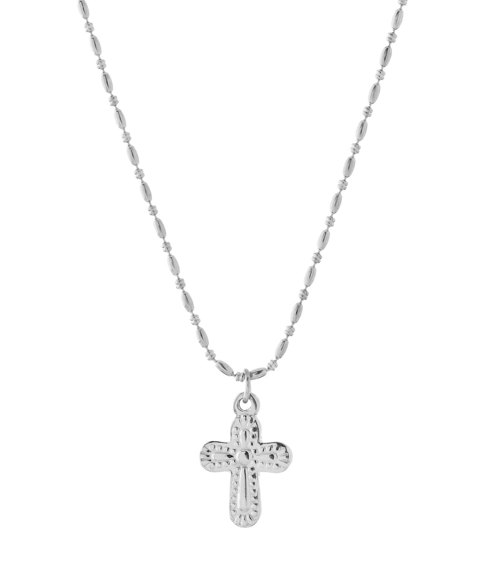 ANEMONE】【ステンレス】クロスネックレス｜アネモネ・シエナロゼ