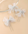 Glitter Sheer Ribbon U-Pin (Set of 3)