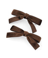 Velvet Ribbon Barrette (Set of 2)