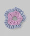 Gingham Check Frill Scrunchie
