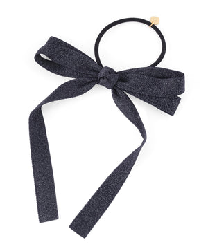 Glitter ribbon hair tie