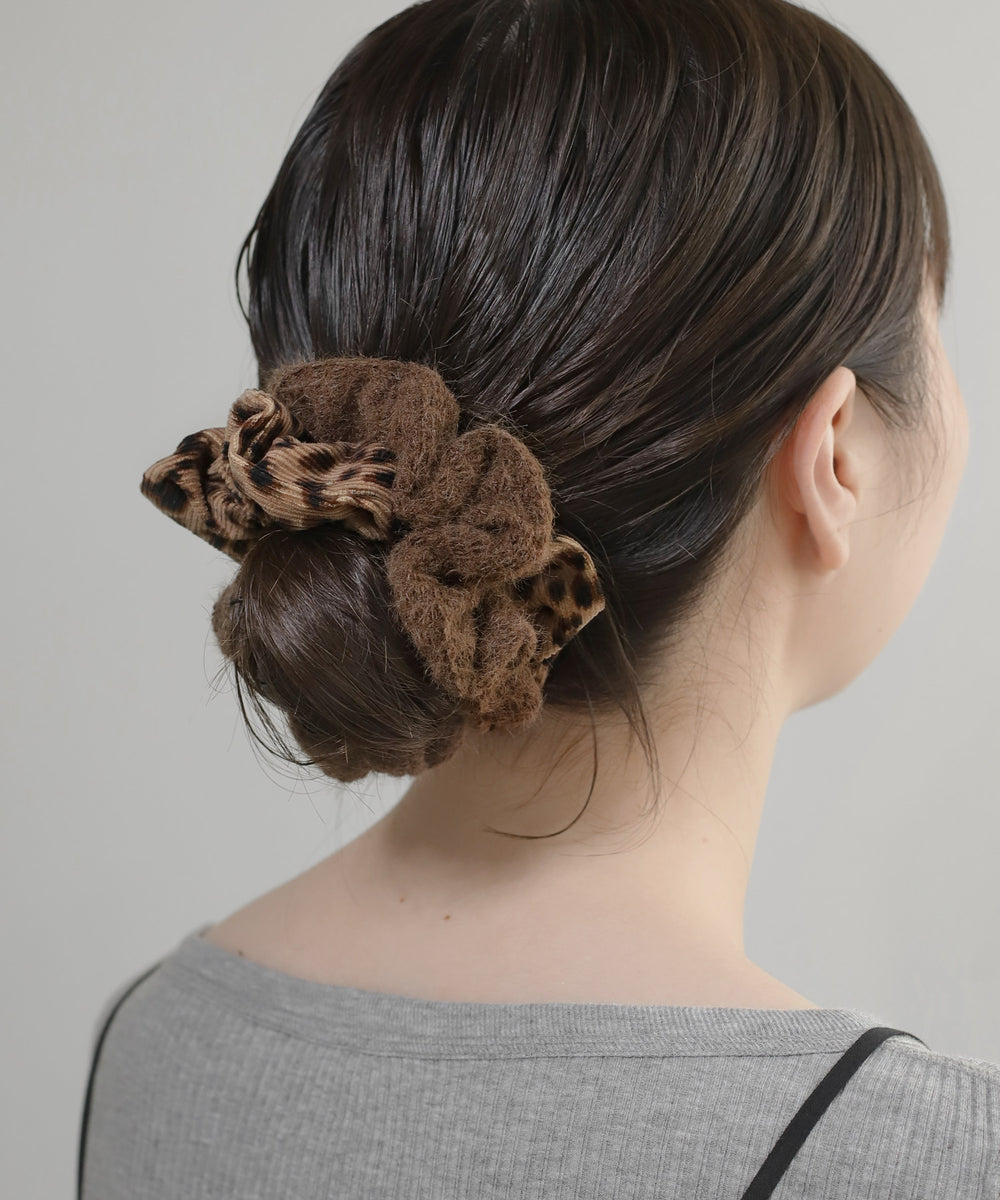 ANEMONE】レオパード柄クロスシュシュ｜アネモネ・シエナロゼ