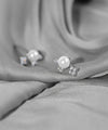 【ステンレス】パール×ビジューピアス
