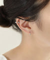 【ステンレス】ビジューフラワーナンコツピアス