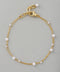 Double pearl chain bracelet