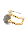 Stone x Bijou Double Line Earrings