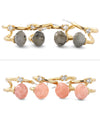 Stone x Bijou Double Line Earrings