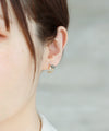 Stone x Bijou Double Line Earrings