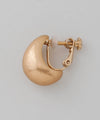 Matte metal curled earrings