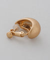 Matte metal curled earrings
