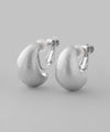 Matte metal curled earrings