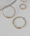 Matte metal hoop earrings