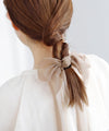 シックカラーシアーリボンヘアゴム
