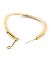 Metal Wave Hoop Earrings
