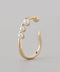 3-strand pearl ear cuff
