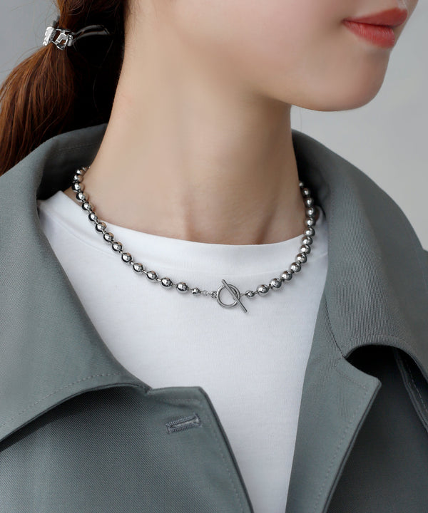 ボールチェーンマンテルネックレス