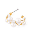 pearl hoop earrings
